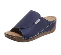 Générique VivaStep Sandals, VivaStep Women's Comfortable Summer Slippers, Pain Relief, Non Slip Orthopedic Casual Walking Shoes for Daily Wear (Dark Blue,41)