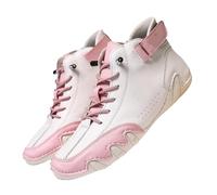 Générique Vogany Shoes Orthopedic Sneakers Women,Lightweight Unisex Outdoor Shoes for Hiking Camping,Arch Support High Top Boots (White and pink,50)