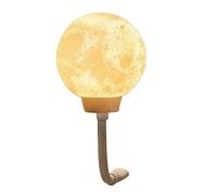 Générique Voice Activated Moon Lamp | 3D Moon LED Night Lamp | Bedroom Night Light For Bedside Desk Table Bookshelf Children's Room | USB Powered Acrylic Serene Decor