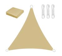 Générique Voile D'ombrage Triangle Imperméable, 3x3x3m 4x4x4m Toile Ombrage UV Protection, Résistant À La Déchirure, Pare Soleil pour Patio Jardin, Terrasse, Extérieur, Balcon(Yellow,2x2x2m)