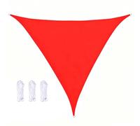 Générique Voile D'ombrage Triangulaire Imperméable 4x4x4 3x3x3 2x2x2m, en Toile avec Anneau en D Protection UV Filet D'ombrage en Polyester pour Balcon Terrasse Camping Jardin,Rouge,7x7x7M