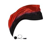 Générique Voile Poi,Poi de Soie | Drapeaux de Danse de louange Drapeaux de Danse avec des Boules - de culte colorés, Voile de du Ventre dégradé pour l'église, la scène et Les Spectacles triba