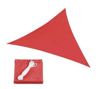 Générique Voiles D'ombre Triangle 3x3x4.3m 4x4x5.7m 3x4x5m, Toile Ombrage Imperméable Protection des Rayons UV, Auvent pour Terrasse, Jardin, Balcon, Camping, Pergola, Extérieures(Red,2x2x2m)