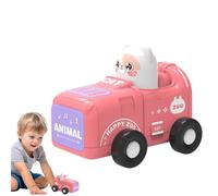 Générique Voiture de Course en inertie avec des Animaux - Presse et go-Style de Style, véhicules éducatifs résistants pour Les, Conception colorée et sûre | Cadeaux créatifs pour Les Jeux