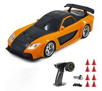Générique Voiture de Course télécommandée 1/43 avec Gyroscope, Mini véhicule de Course électrique 4 Roues motrices entièrement proportionnel avec lumières LED, Voiture télécommandée à Grande Vitesse