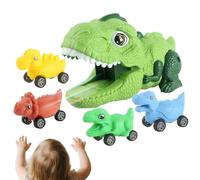 Générique Voiture Dinosaure | Transporteur De Camion Dinosaure À Inertie | Figurine De De Voiture Interactive | Interactif pour Anniversaire, Noël, Fête des, Nouvel an, Filles, Tout-PE