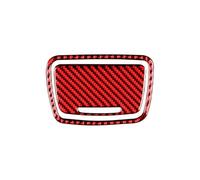 Générique Voiture Intérieur Autocollants Cadre Couverture Panneau Cendrier Commande Centrale Voiture en Fiber Carbone pour BMW Série 5 F10 F18 2011 - 2017 Autocollants Accessoire(A Set(Red))