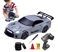 Générique Voiture RC Retro Drift Master - Véhicule Télécommandé 1:20 pour avec Double Jeu De Roues, Voiture RC Drift, Lumières LED, Batterie Rechargeable, Conception De Piste Personnalisée