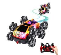 Générique Voiture Télécommandée | Véhicule à 8 Roues pour Cascades avec Éclairage - Camion Benne Dérive Télécommandé Jouet,pour Filles Garçons Maison École Intérieur Extérieur Anniversaire Fête