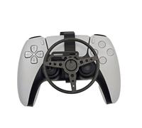 Générique Volant pour PS5/PS5 Pro/Slim, manette de jeu Mini Racing Steering Wheel, accessoires de remplacement auxiliaires imprimés en 3D à monter soi-même