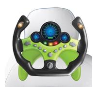 Générique Volant simulé - Volant pour pour la Banquette arrière - Jouer et Conduite au Volant interactif Jouet pour avec léger et Son, Conduite Portable Jouet de Volant