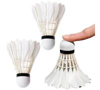Générique Volants de Badminton,Lot De 3 Volants De Formation Haute Vitesse | Plume de Canard Équilibre Accessoires Sportifs Intérieur & Extérieur