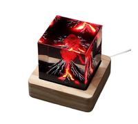 Générique Volcano Lamp Ornament - 5x5x5cm Resin Lamp Ambient Light Creative Night Lights,USB Charging, Realistic Room Decoration, Desktop Ornaments For Bedroom, Living Room