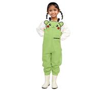 Générique Waders pour Enfants Garçons et Filles Water Cuissardes de Poitrine Pêche Jeunesse avec Poche Réglable Pantalon de Pluie Imperméable avec Bottes Parfait pour La Pêche (Green, 14-15 Years)