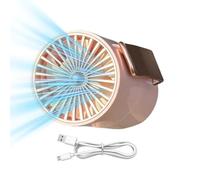 Générique Waist Fan | 3 Speed Adjustment | Portable Fan Rechargeable for Women Men Students Travelers Gardeners Visitors Hikers Construction Site Camping Picnic