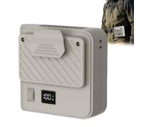 Générique Waist Fan With 100 Speeds - High Power Wearable Belt Clip Personal Cooling Fan With Digital Display, Rechargeable Handheld Fans For Camping Hiking Work Running