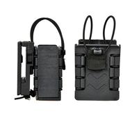 Générique Walkie Talkie Radio Holder, Nylon PA66 Interphone Case, 9.2x5.8x4cm Adjustable Sling Pouch, Secure Two-Way Radio Carrier for Rescue, Field Use, Hiking, and Gear