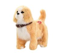 Générique Walking Dog - 8.66 inches Interactive Stuffed Puppy | Realistic Sensing Electronic Dog with Music, Tail Wagging Barking Toy for Play, Bedroom, Holiday, and Birthday