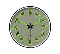 Générique Wall Clock - 8 inch Animal Clock | Silent Sweep Round Clocks - Decorative Modern Glass Face ABS Design for Living Room Bedroom Office Classroom Home Decor Use Daily