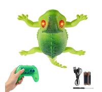 Générique Wall Crawling Gecko - 2-Mode Remote Control Rechargeable Light-Up Toy | RC Wall Robot Gecko Design | for Preschoolers Kindergarten Students Boys Girls Kids Daughter Son Indoor Fun Play