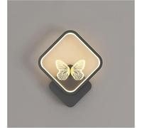 Générique Wall Lamp Light LED Wall Sconce Butterfly Square Wall Lamp, 15W Modern Living Room Decor Wall Light, Indoor Headboard Sconces Modern Wall Mounted Lamps