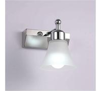 Générique Wall Lamp Mirror Light Bathroom Wall Mount Chrome Vanity Light Over Mirror Rotatable Frosted Glass Shade Make Up Bathroom Wall Sconce Lamp Compatible with Living Room
