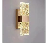 Générique Wall Lamp Mirror Light Gold Crystal Wall Lighting Bedroom Dimmable LED Crystal Bathroom Light Vanity Over Mirror Long Linear Compatible with Living Room