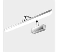 Générique Wall Lamp Mirror Light Iron Acrylic Led Mirror Front Light Household Bathroom Water-proof Fog-proof Splash-proof Energy-saving Makeup Lamps Silver Wall Decor Lamp