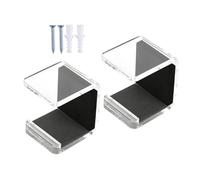 Générique Wall Mount | 2 Pieces Horizontal Storage Bracket - Wall Holder with Anti-Scratch Pad - for Room Garage Hanger Features Full Coverage Cushioning That ENS Sports Equipment Gear