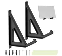 Générique Wall Mount Laptop - Adjustable Storage Shelf, Keyboard Holder with Secure Fit, Computer Bracket, Storage Organizer, Display Stand for Arranging Electronics Art Books Frames Pictures Routers