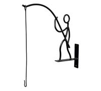 Générique Wall Mount Plant Pot Hanger, Heavy Duty Iron Flower Pot Hook Bracket For Secure Plant Display, Easy Install Durable Garden Support Holder For Balcony Patio Apartment Home Landscaping Use