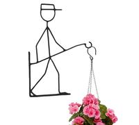 Générique Wall Mount Plant Pot Hanger, Heavy Duty Iron Flower Pot Hook Bracket For Secure Plant Display, Easy Install Durable Garden Support Holder For Balcony Patio Apartment Home Landscaping Use