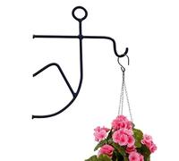 Générique Wall Mount Plant Pot Hanger, Heavy Duty Iron Flower Pot Hook Bracket For Secure Plant Display, Easy Install Durable Garden Support Holder For Balcony Patio Apartment Home Landscaping Use