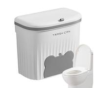 Générique Wall Mount Trash Bin - Hangable Cabinet Door Garbage Can Food Waste With Bag Storage Compartment For Kitchen Bathroom