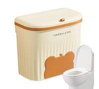 Générique Wall Mount Trash Bin - Hangable Cabinet Door Garbage Can Food Waste With Bag Storage Compartment For Kitchen Bathroom