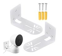 Générique Wall-Mounted Camera Bracket - 2 Piece Mini Adjustable Metal Mount, No Drill Floating Security Holder | Universal Wall Mount for Cameras Speakers Home