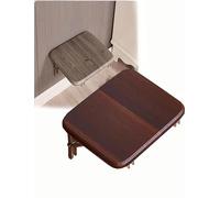 Générique Wall Mounted Folding Table, Space Saving Small Floating Drop-Leaf Wall Shelf Workbench, for Small Apartments, Bench Changing Shoes(Brown,14.4 x 11.8 inch)