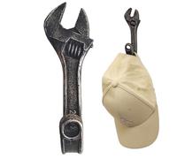 Générique Wall Mounted Hooks | 16.3x5.2x6.3cm Vintage Wrench Shape Hook, Convenient To Install Multifunctional Wall Mounted Wrench Coat Hooks, Long-lasting Heavy Duty Retro Storage Hook Rack