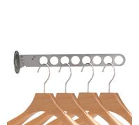 Générique Wall Mounted Rack, Folding Garments Organizer, Adjustable Clothes Drying Stand, Space-Saving Wall Feature, Laundry Room Accessory, Home Apartment Dorm Closet Wardrobe
