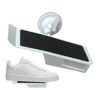Générique Wall Mounted Shoe Rack, Space Saving Sneakers Suction Cup Hanger, 8.46x3.07 inches Floating Shoe Storage Holder, Durable Stand for Bathroom, Shoes Collection, Shop Exhibition