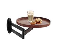 Générique Wall-Mounted Table, Rotating Bedside Desk, Retractable Floating Stand, Fold-Down Space-Saving Design, Sturdy and Versatile for Bedroom, Living Room, and Study