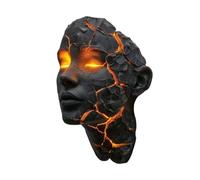 Générique Wall Sconce, Shattered Soul Illusion, 7.09x5.51in Led Sculpture Decor, Portable Easy Installation, Artistic Light Fixture for Livingroom, Bedroom, Cafe, Dining Room, Nursery