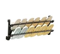 Générique Wall Shoe Rack | 2-Tier Foldable Wall Mounted Shoe Storage Organizer | Space Saving Rack for Entryway, Closet, Bathroom, Dorm, Home
