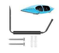 Générique Wall Support Bracket - Kayak Holder Rack for Organization | Steel Frame with Foam Padding, Compact Hook Design, Heavy Load Mount, Indoor Outdoor Storage for Canoe Paddleboard Ladder Garage