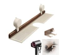 Générique Walnut Bathroom Kitchen Suction Cup Shelf,Removable Sink Faucet Organizers,Compact Shower Shelves for Kitchen Bathroom,Sleek Organizers and Storage Caddies Soap Holder (White,40cm)