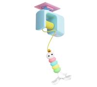 Générique Wand Cat Toy, Auto Bounce Ceiling Cat Teaser, for Chasing Exercise and Training, Fun Pet Entertainment Supplies for Balcony, Backyard, Living Room, Outdoor, Home, 12x9x5cm, 1 Piece