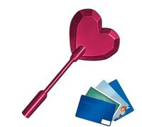 Générique Wand for Credit Card,3D Printed Contactless Payment Pranks | Contactless Payment Card Holder with Heart Design | for Supermarket Store Coffee Shop Fast Food Restaurants Vending Machines