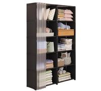 Générique Wardrobe Storage Rack, Heavy Duty Clothing Shelf, Compact Room Closet Organizer, Sturdy Garment Hanging System, for Folded Clothes Dresses Coats Bedroom Organization Space Saving Home Use