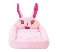 Générique Warm Cat Bed, Cute Washable Sleeping Nest, 17.72x12.6x5.51in, Detachable Pet Warms, Comfort and Calm Effects, Calming Cat Bed Pad for Indoor Cats, Small Dogs, and Rabbits (Pink)