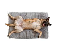 Générique Warm Dog Bed, Soft Calming Pet Pad, Portable Anti Slip Sleeping Mat with Plush, Crate Cushion with Washable Cover, Comfortable Resting Spot for Home Dorm Apartment Bedroom Living Room
